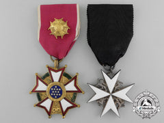 A St.john & American Legion Of Merit Pair To Rcaf Air Commodore James Tice