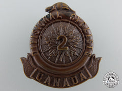 A First War Canadian 2Nd Divisional Cyclist Company Cap Badge
