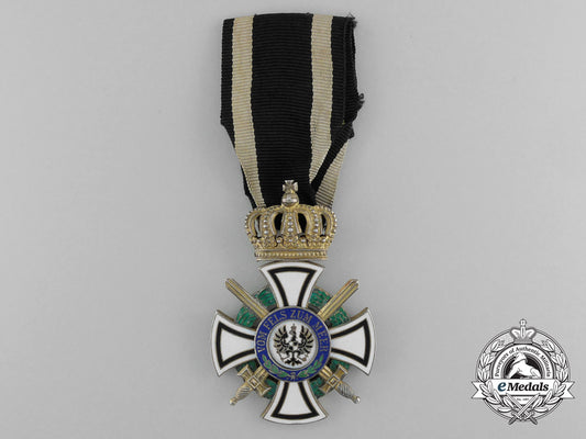 a_prussian_house_order_of_hohenzollern;_knight's_cross_with_swords_by_friedlander_c_6636