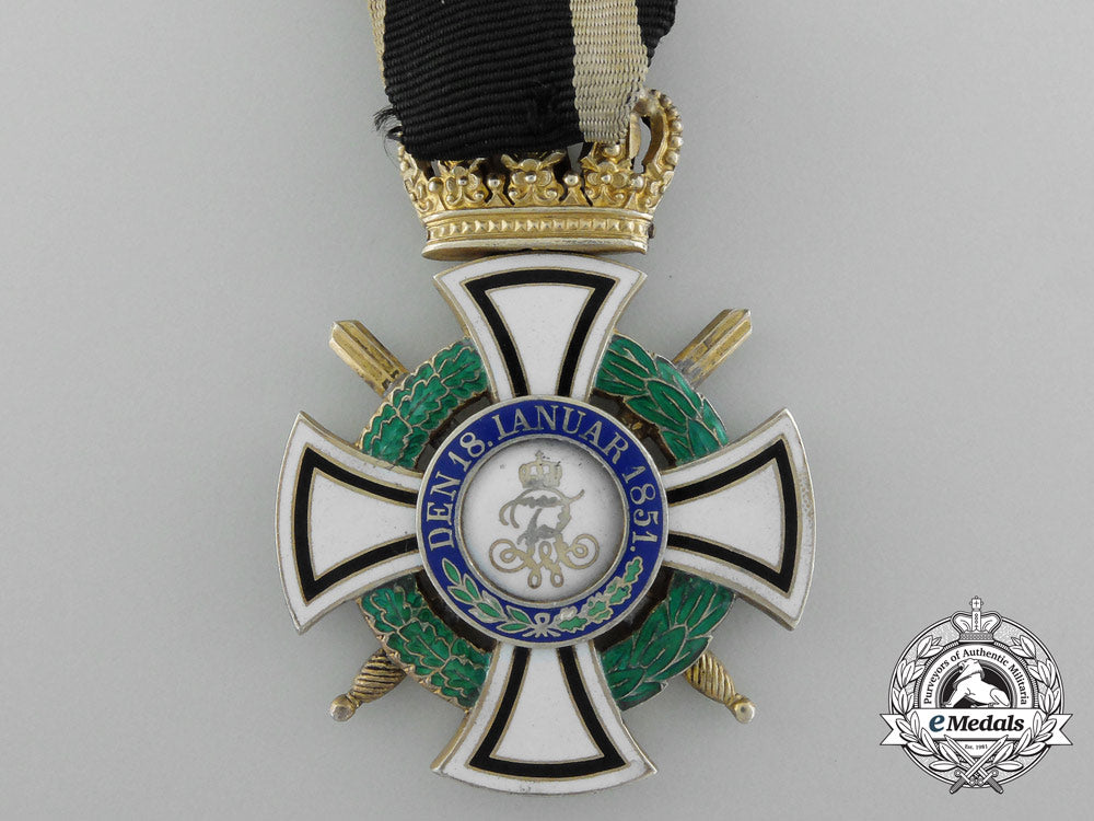 a_prussian_house_order_of_hohenzollern;_knight's_cross_with_swords_by_friedlander_c_6638