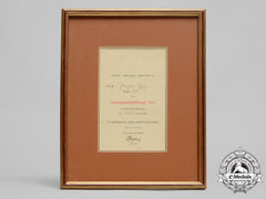 Germany, Hj. A 1941 Participation Certificate For Unterführer Pentathlon