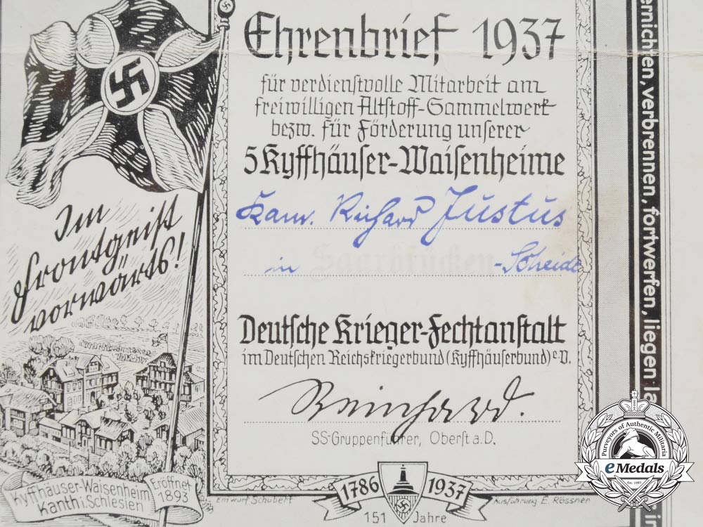 an_honour_letter_from_german_reich_warrior_league_to_richard_justus_and_family_c_6678