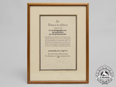 Germany, Reichsbahn. A Promotion Document For Reichsbahnsekretär