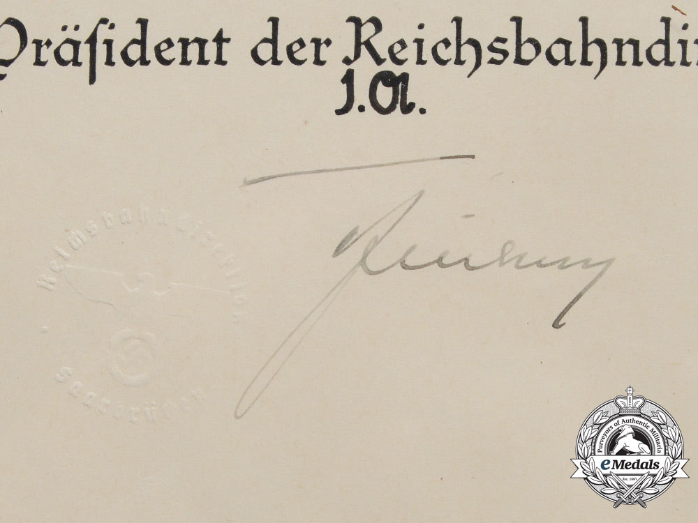 germany,_reichsbahn._a_promotion_document_for_reichsbahnsekretär_c_6682_1