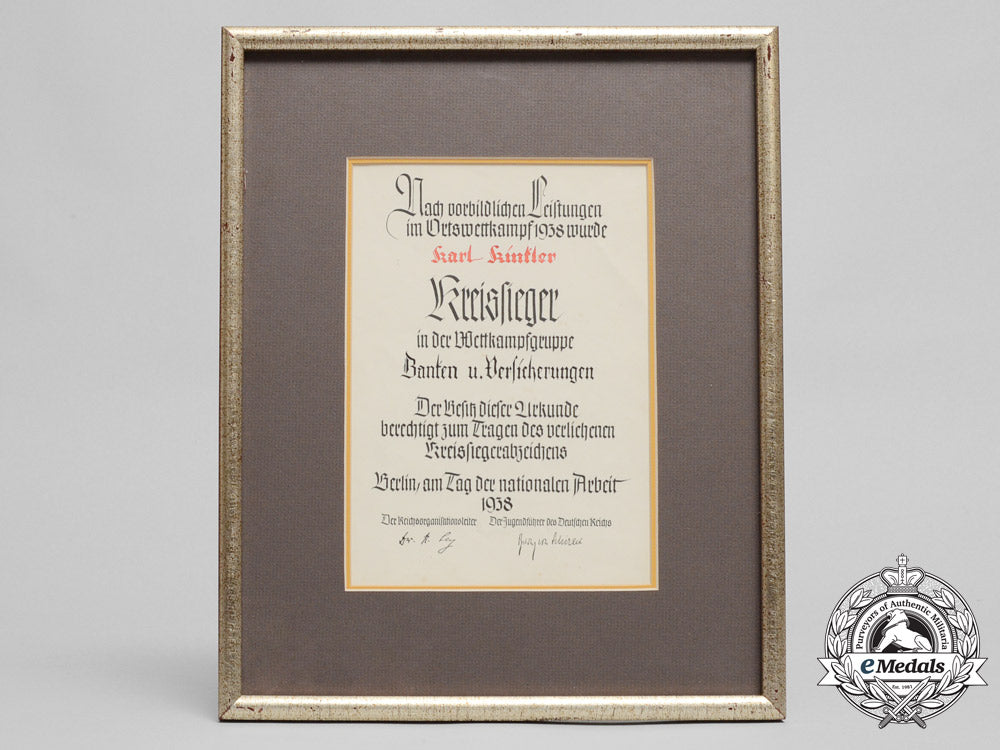 a1938_reich_career_competition_award_document_c_6688