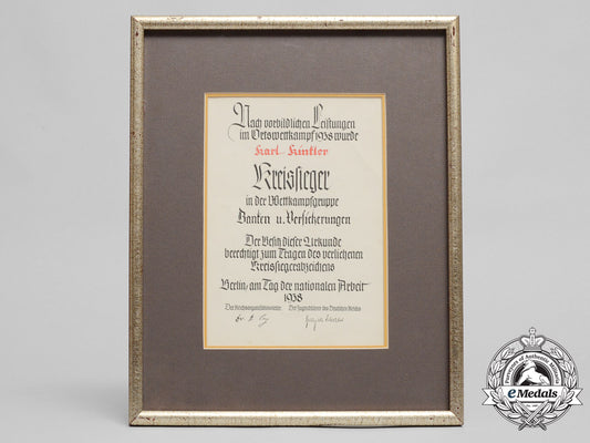 a1938_reich_career_competition_award_document_c_6688