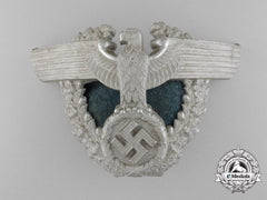 A German Police Officer's Shako Eagle Helmet Plate