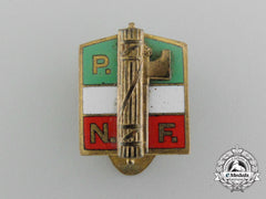 An Italian National Fascist Party (Pnf) Membership Badge