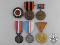 International. Six European Fire Fighting Medals & Awards