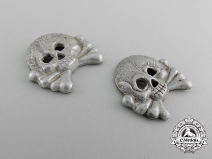 two_army_panzer_collar_tab_skulls_c_7018