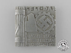 Italy, Fascist State. A Italian-German Daf/Workers Badge 1939