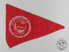 A Rare German Antifascist Action Pennant C. 1932