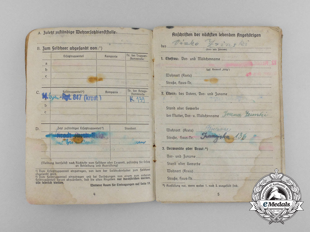 a_soldbuch_of_croatian_soldier,_grenadier_regiment847(_kroat.),392._infantry_division_c_7655