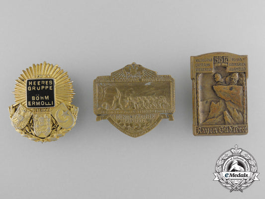 three_first_war_austrian_imperial_badges_c_7878