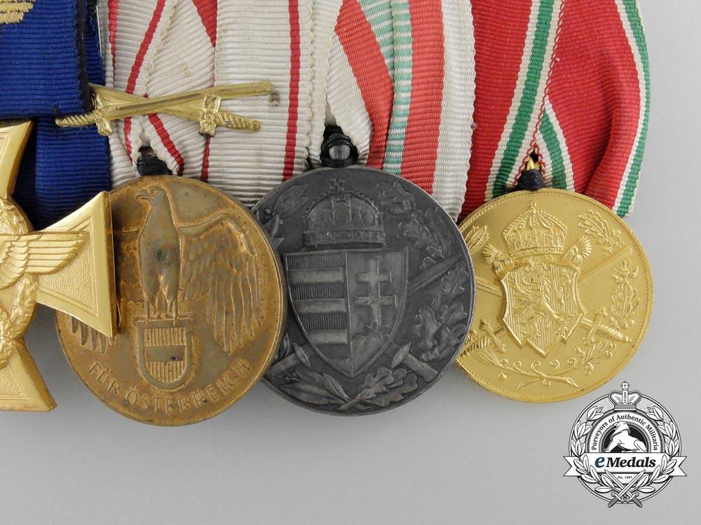 an_austrian_medal_bar_with_six_awards_with_ribbon_bar_c_8014