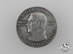 A 1933-1934 Winteraid District Westfalen-Nord Ah  Dank Badge By Paulmann & Crone