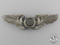 A Second War American Aircraft Observer Badge In Silver
