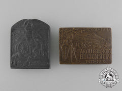 Two Imperial Austrian Regimental Cap Badges