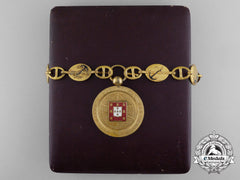 Portugal, Republic. A Lisbon Geographic Society Member's Collar, By A. Alberti