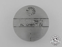 A 1972 Xx Munich Summer Olympic Games Official Participant's Medal By Fritz Krupp