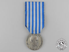 An Italian Army Long Command Merit Medal; Silver Grade