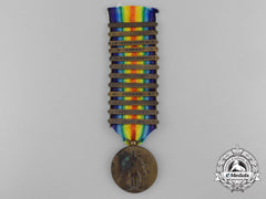 An American First War Naval Victory Medal With 12 Clasps
