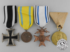 A Lot Of Four Prussian Awards, Medals, And Decorations