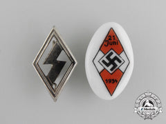 A Lot Of Two German Hj/Dj Badges