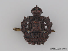 Canada, CEF. A WWI 140th Infantry Battalion Collar Tab
