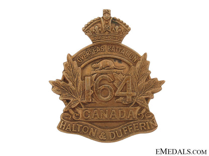 wwi164_th_infantry_battalion"_halton_and_dufferin_battalion"_cap_badge_cb720