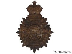 96Th District Of Algoma Battalion Of Rifles Ors Helmet Plate Circa 1887-96