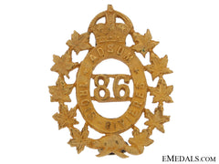 86Th Trois Rivieres Officer's Collar Badge