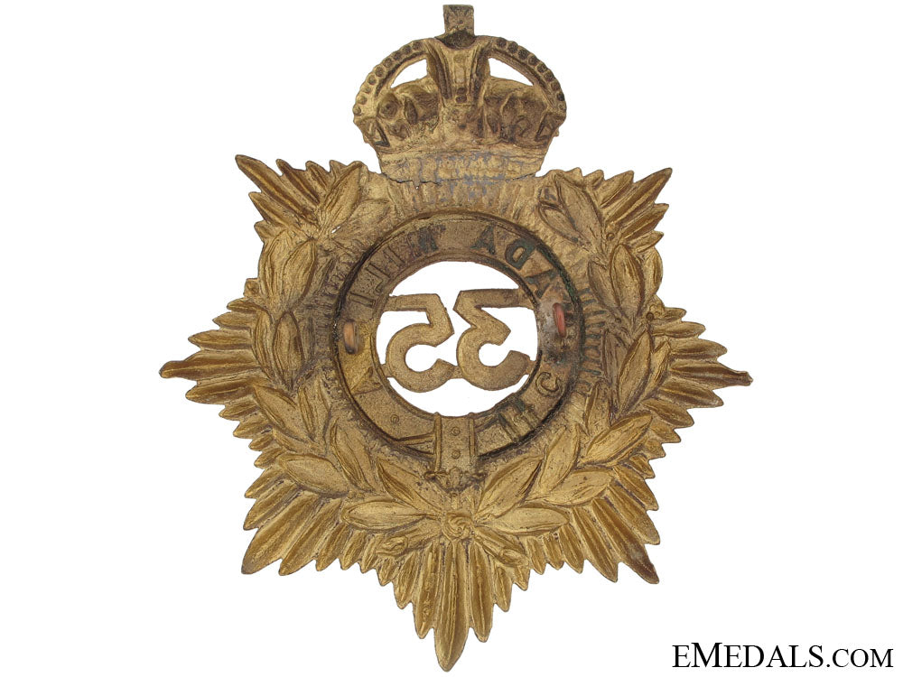 35_th(_simcoe)_battalion_of_infantry_helmet_plate_cb801a