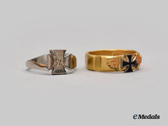 Germany, Imperial. A Pair Of First World War Patriotic Rings