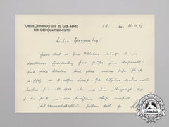 Germany, Heer. Three Letters Of 20Th Mountain Army, Signed By Eduard Dietl & Ferdinand Jodl