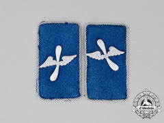 A Matching Set Of Sa Flying Corps Collar Tabs