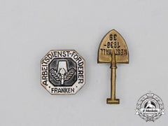 A Grouping Of Two Third Reich Period Rad Badges