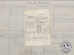 A Service Record To Ss-Rottenführer Heinz Betzinger