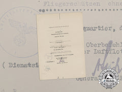 An Air Gunner Badge Award Document;  Unqualified Air Gunner Badge Recipient