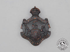 A First War Cef British Columbia 1St Depot Battalion Cap Badge