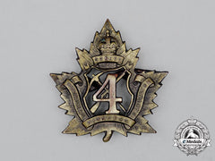 A First War Cef 4Th Pioneer Battalion Cap Badge