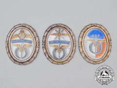 Three Second War Czechoslovak Air Force Commemorative Badge