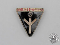 A German National Socialist Women’s League Membership Badge; Type Iii By Rudolf Reiling