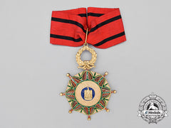 An Iraqi Order Of The Two Rivers; Officer's Neck Badge 2Nd Class Civil Division