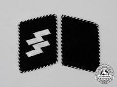 An Mint Early Set Of Ss-Mann Collar Tabs; Type 2 (1934-1940)
