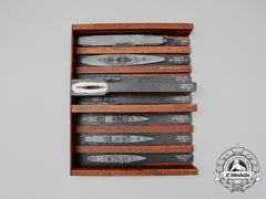 A Set Of Early Second War Comet U.s. Navy Ship Identification Models