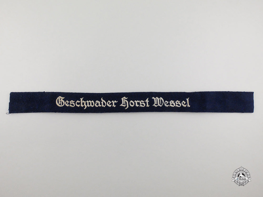 a_second_war_german_luftwaffe_geschwader_horst_wessel_cuff_title_cc_1228