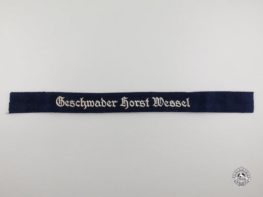 a_second_war_german_luftwaffe_geschwader_horst_wessel_cuff_title_cc_1228