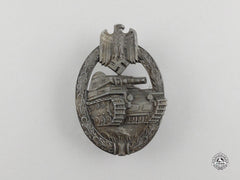 A Second War German Bronze Grade Panzer Badge By Hermann Aurich