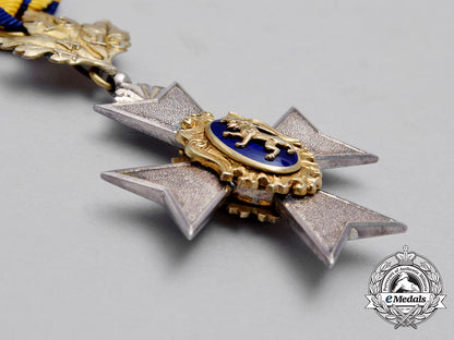 a_fine1914/15_princely_honour_cross_of_schwarzburg;3_rd_class_with_oakleaf_suspension_cc_1468